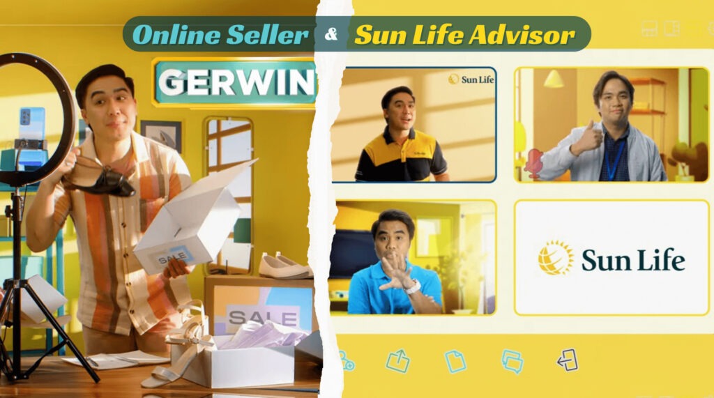 Gerwin as online seller and financial advisor discussing plans via video call